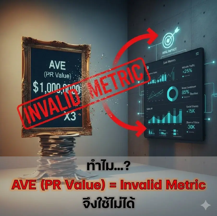 คู่มือฉบับสมบูรณ์: ทำไม AVE (PR Value) = Invalid Metric จึงใช้ไม่ได้ ...
