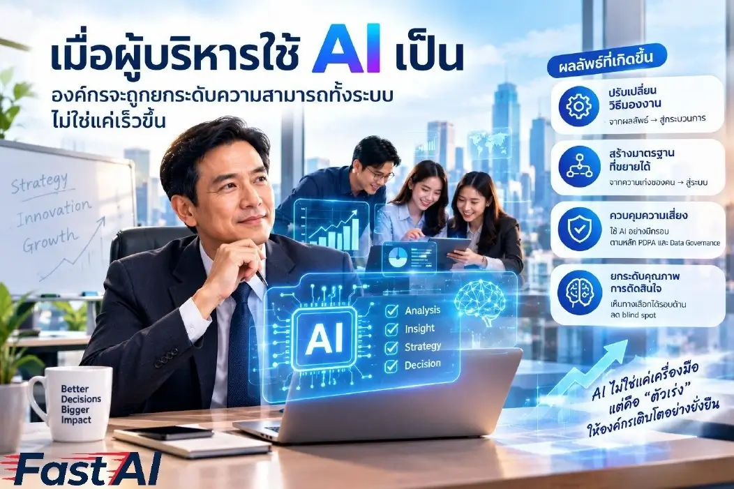 เมื่อผู้บริหารใช้ AI เป็น องค์กรยกระดับความสามารถทั้งระบบ